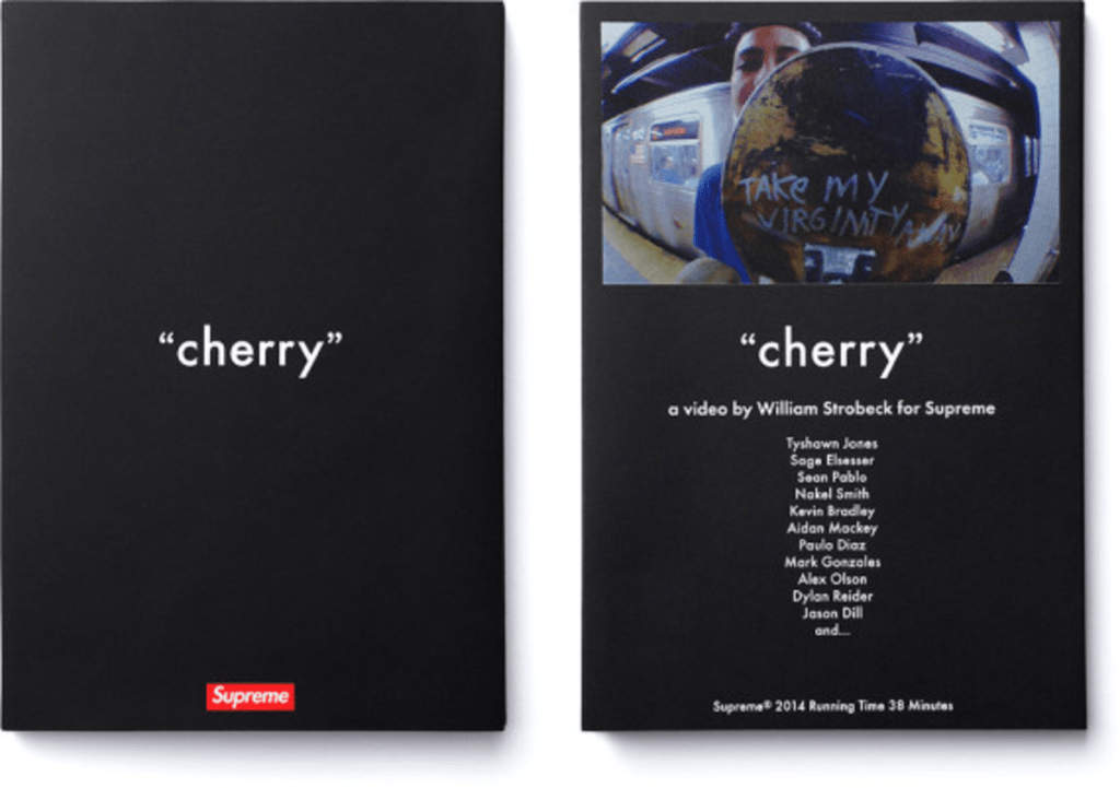 Supreme cherry ポスター william strobeck cherry supreme skateboard
